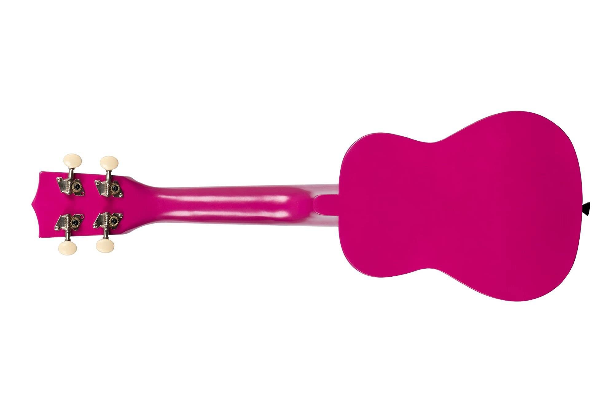 KALA Ukadelic brytyjski dragonfruit - ukulele sopranowe Dragon Fruit z torbą