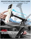 APPS2Car Magnetyczny uchwyt na telefon samochodowy, 17 x magnesy N52, uchwyt na telefon komórkowy Magsafe, regulowany uchwyt samochodowy na telefon, długie ramię, do wentylacji powietrza, przedniej