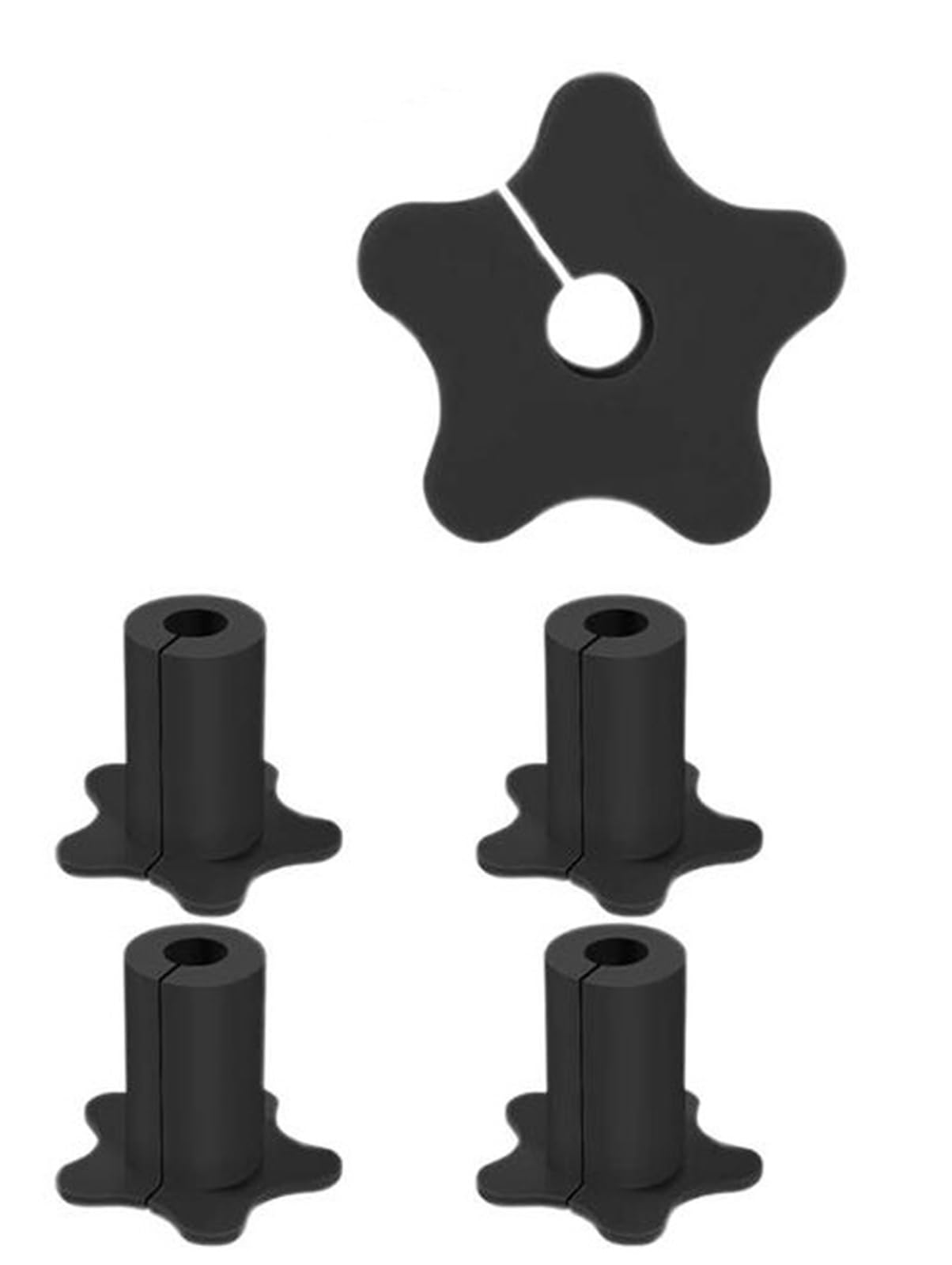 Maryear Black Grommets 20Pcs Wall Cable Entry Cover Pass Through Grommet Silicone For 16Mm Diameter Penetration(Black)