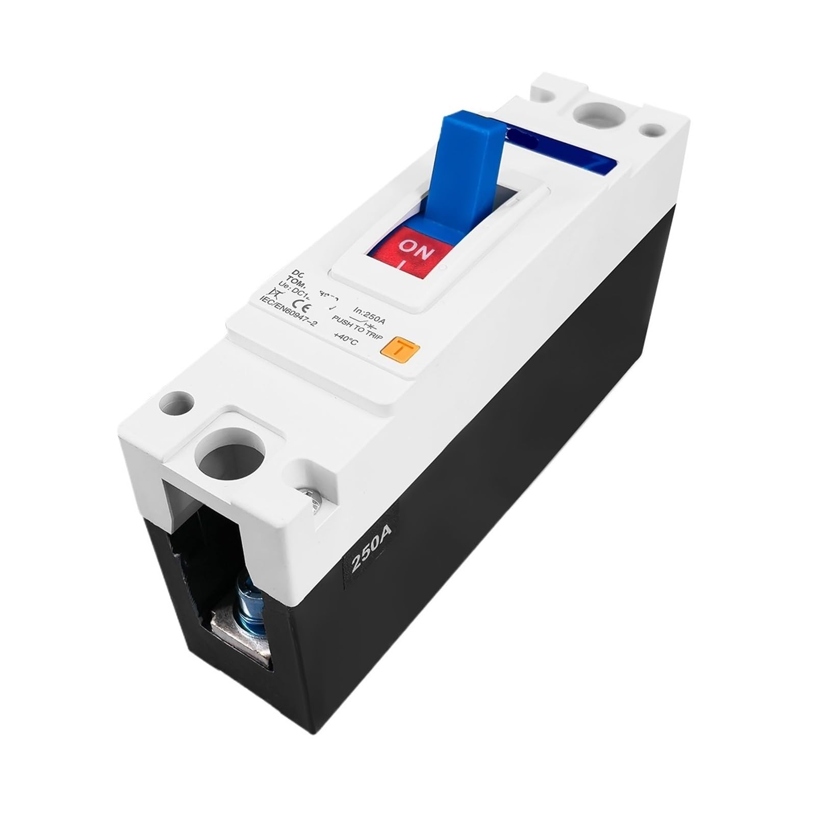 Disjoncteur monophasé boîtier moulé 500V CC 200A courbe B évite les surcharges de batterie