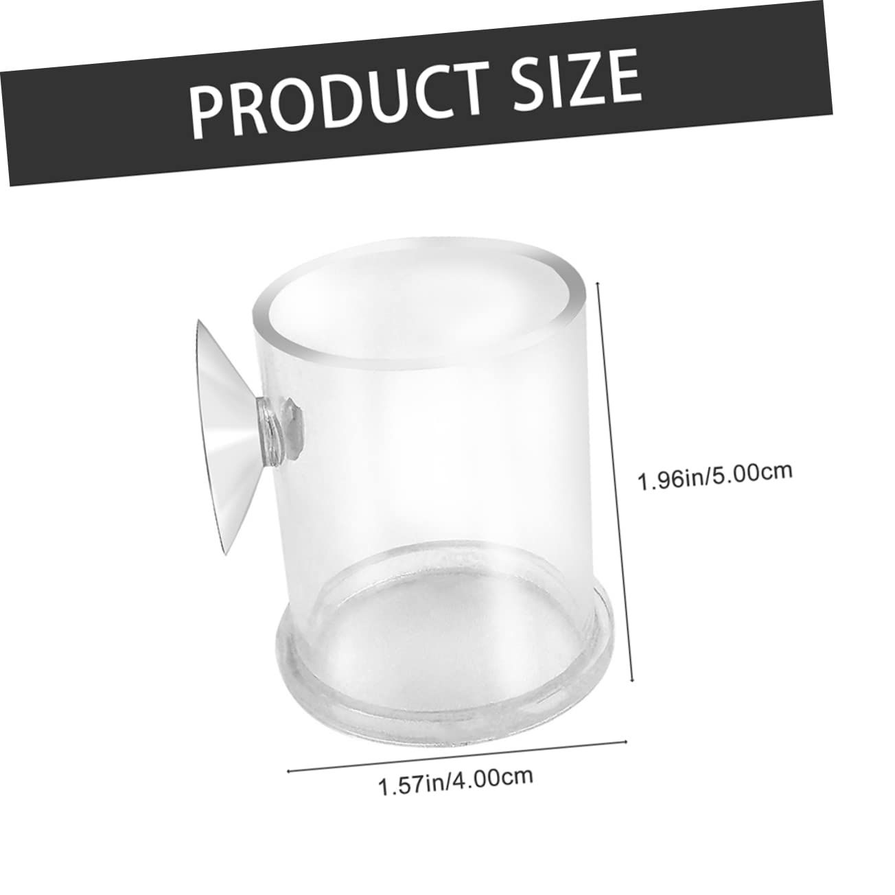 BESPORTBLE 4stücke Acryl-futterring Für Aquarien Mit Saugnapf Fischfütterungszubehör Für Garnelen Und Kleine Zierfische Installieren Und Dekorativ Für Süß Und Salzwasser Geeignet