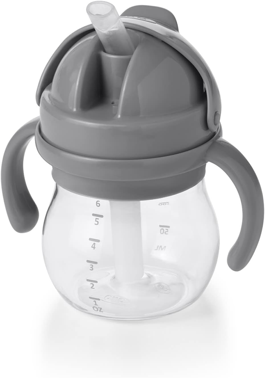 OXO Tot 6oz Transitions Straw Cup with Removable Handles Spill
