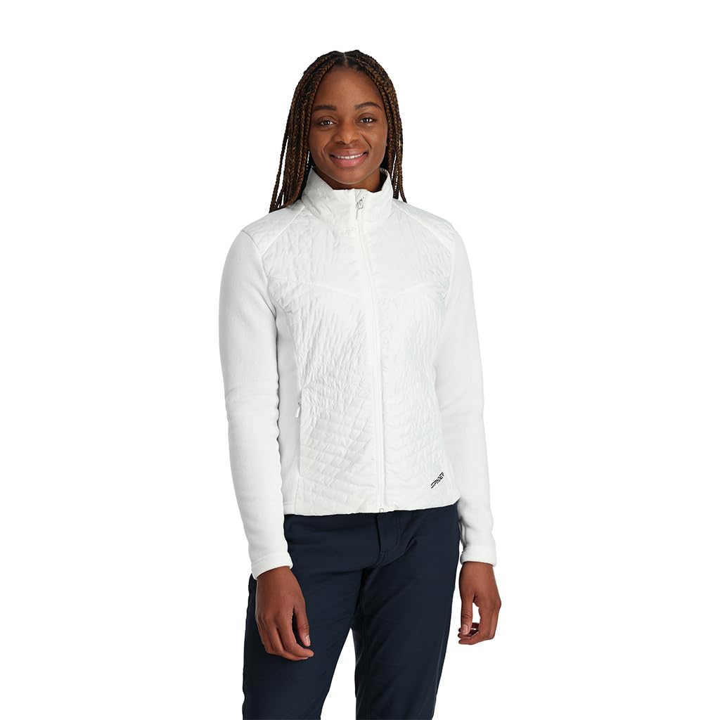 Spyder Women's Pursuit Insulator Jacket Fleece, White, S