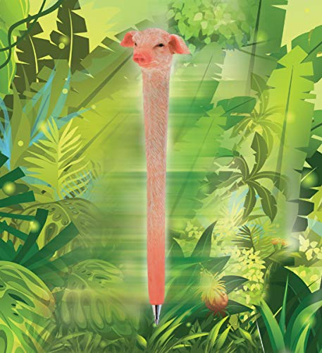 Planet Pens Pig Novelty Pen - Cute, Fun & Unique Kids and Adults Office Supplies Ballpoint Pen, Farm Animal Piggy Writing Pen Instrument For Cool Stationery School and Office Desk Decor Accessories - Thumbnail 6