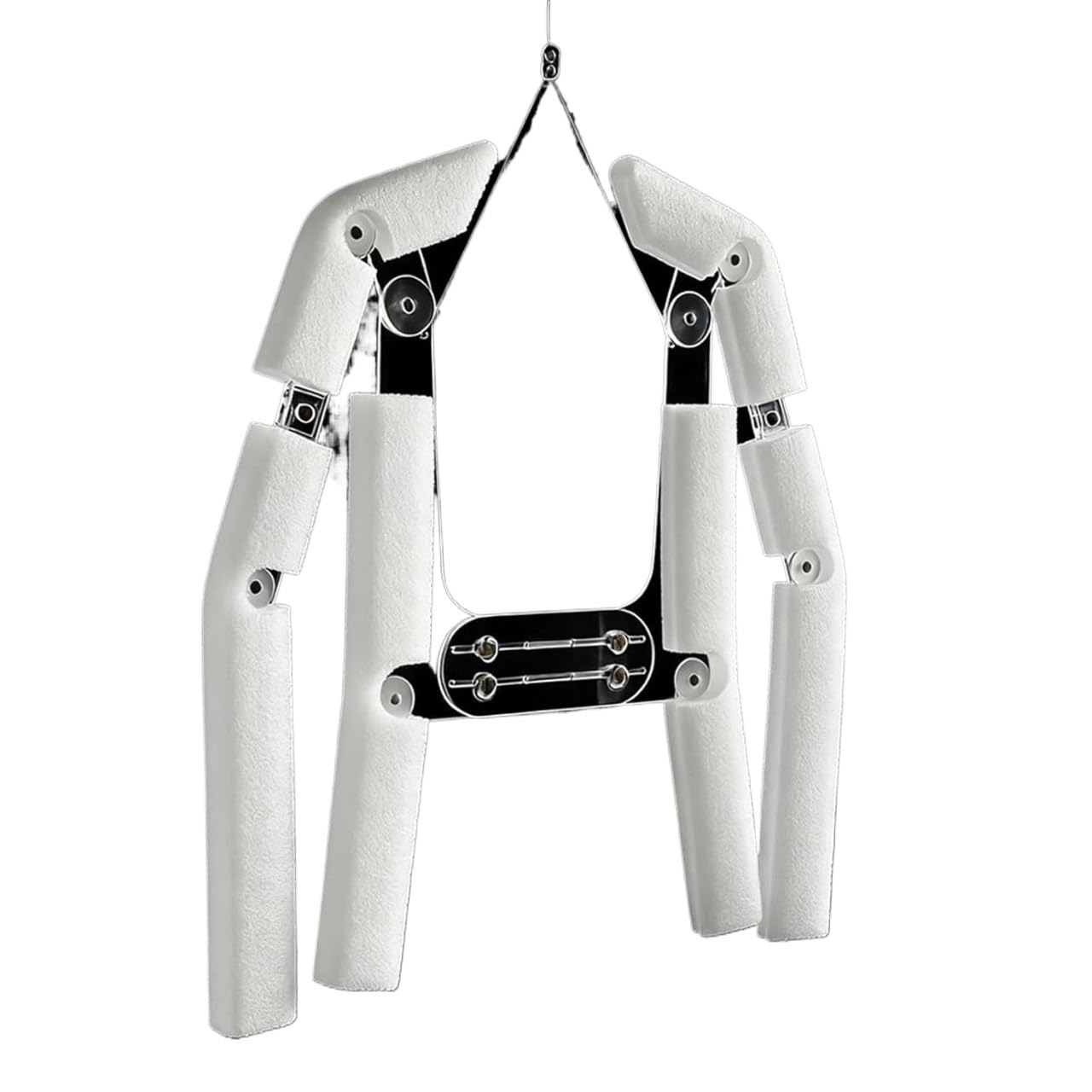 Maniquí para la fotografía con suspensión ajustable en acrílico transparente de hombre