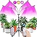 Produktbild COKOLILA Pflanzenlampe Led, 80W Grow Light mit Ständer Tripod, 4 Heads Planzenlicht mit timer 4/8/12H, Grow Lampe Vollspektrum 360°Einstellbar Schwanenhals & Tripod für Indoor Plants