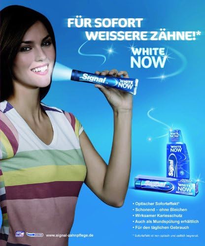 Signal White Now Toothpaste - Instant Effect, Clinically Proven - [Authentic European] - 3 Count