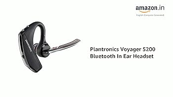 Plantronics Voyager 5200 Bluetooth In Ear Headset (Black) : Amazon