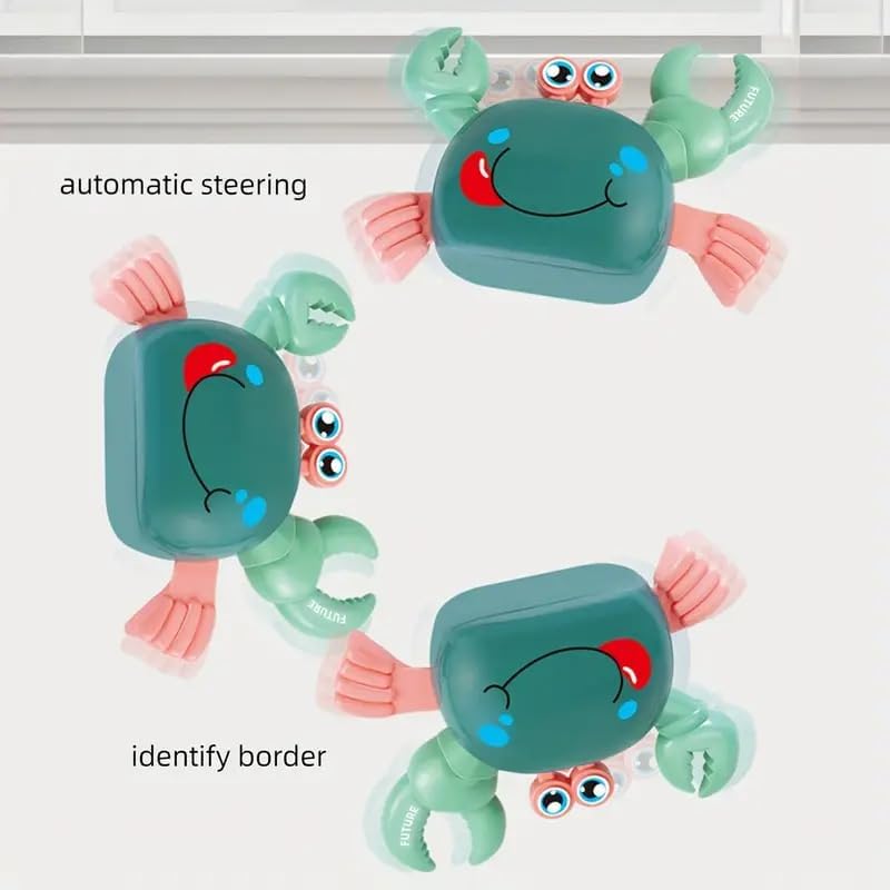 Image of EUPHORIA Toys Baby Toys Crawling Crab Toy for Kids Infant Toddlers Tummy Time Dancing Musical Moving Toys for Babies Boys Girl Birthday Gift