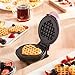 Mini Maker Waffle Maker 5“ Non-Stick Waffler Iron Stuffler Stuffed Wafflera Adjustable Browning Control, Heart, Azure