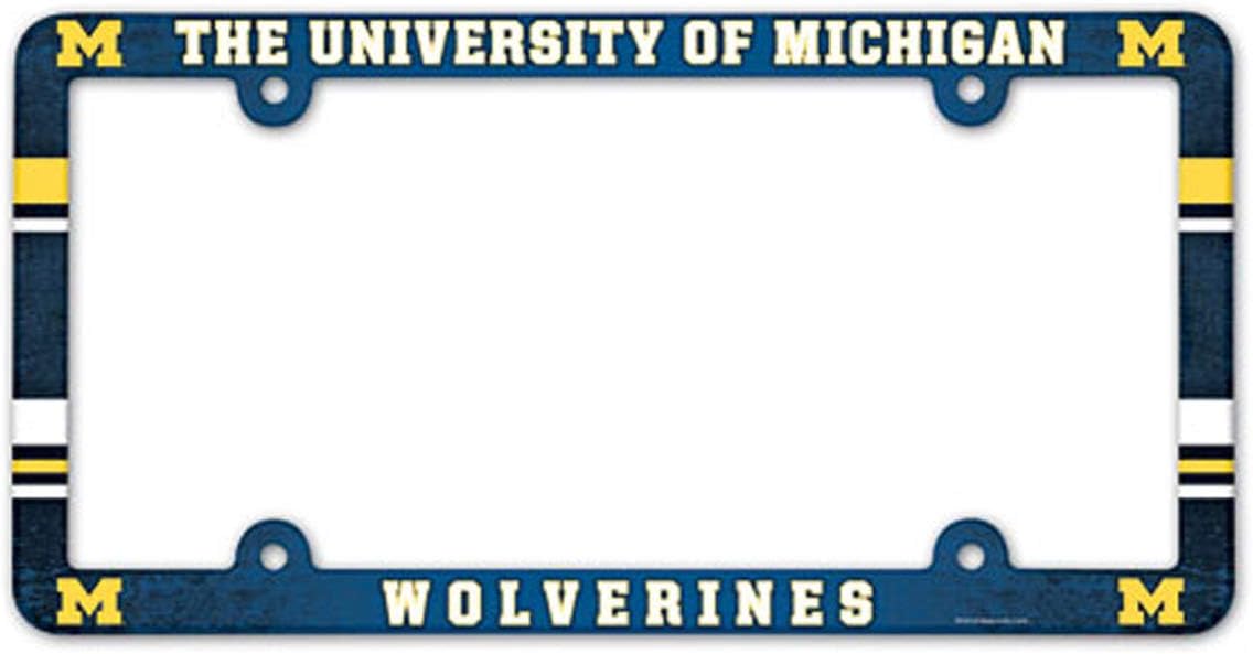NCAA University of Michigan LIC Plate Frame Full Color