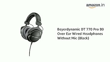 Beyerdynamic DT 770 PRO 80 Ω Studio Headphones, Closed Systems