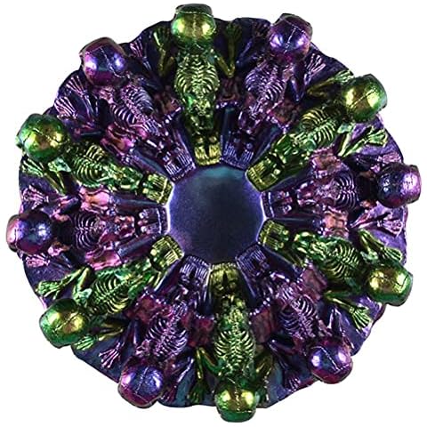 Fencelly Skull Ashtray Resin Casting Mould, Halloween Skull Decration Mould Jewelry Storage Box Mould for DIY Ashtray Crafts Cover