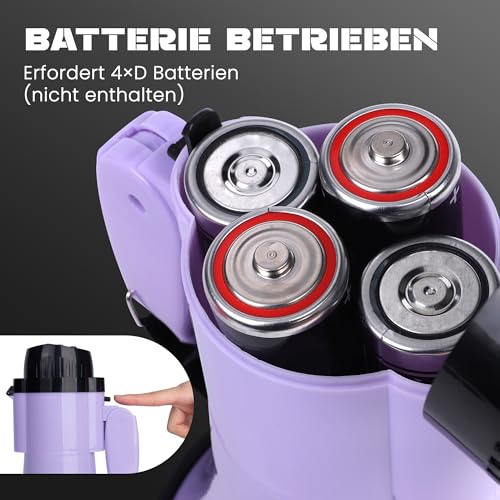 MyMealivos 30W Megafon mit Sirene & 240s Rekord-verstellbare Vol Control Abdeckung bis zu 300 Fuß Reichweite passend für Sportspiele Cheerleading Coaches Veranstalter-Lila