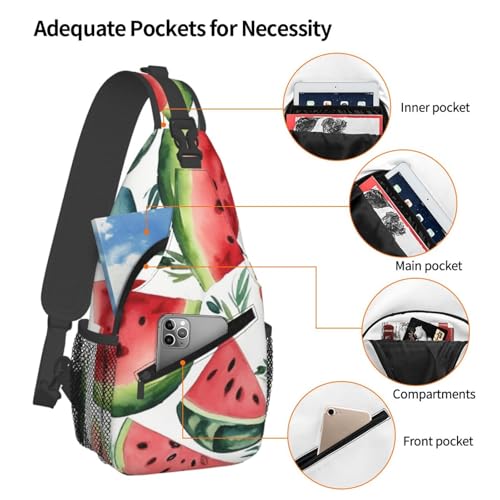 Mochila tipo sling deportiva unisex negra para senderismo miniatura 4