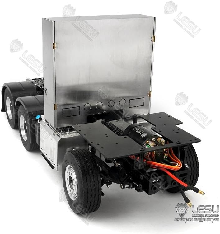 LESU 1/14 RC Highline Tractor Truck 6x6 Metal Chassis Heavy-Duty Toolbox Motor for 3363 1851 Assembled Hobby Grade Model