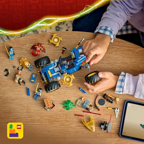 Image of LEGO NINJAGO Jay's Transforming Car - Ninja Car Toy - Building Set with 5 Minifigures - 71856