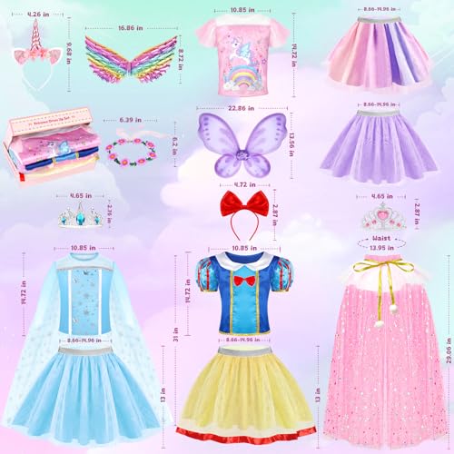 Vestido de Princesa para Niñas EULRGAUS Set miniatura 7