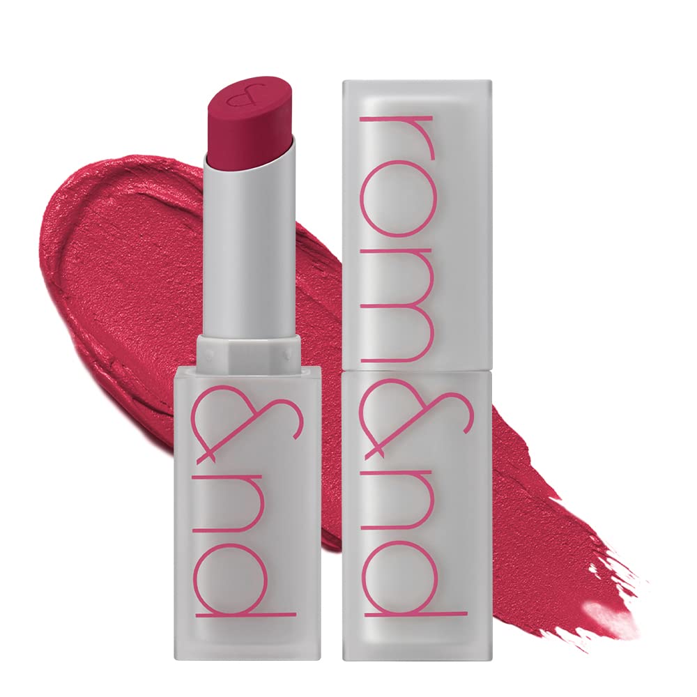 rom&nd Zero Matte Lipstick 3g, 14 SWEET P, Intense Color, Highly Pigmented, Last All Day, Weightless, Smooth Velvet Texture, Matte Finish, Without Drying or Flaking