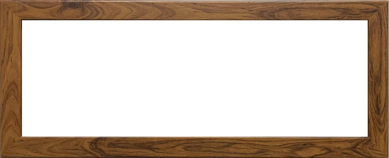 98x33 cm Panoramic Picture Frame, Walnut - Image 3