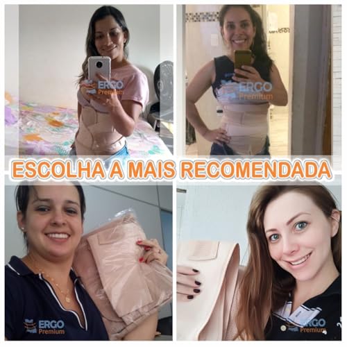 Cinta Abdominal 3 em 1 Pos Parto Cirurgico Com Velcro Ajustável Para Recuperação Com Cós Alto e Supo