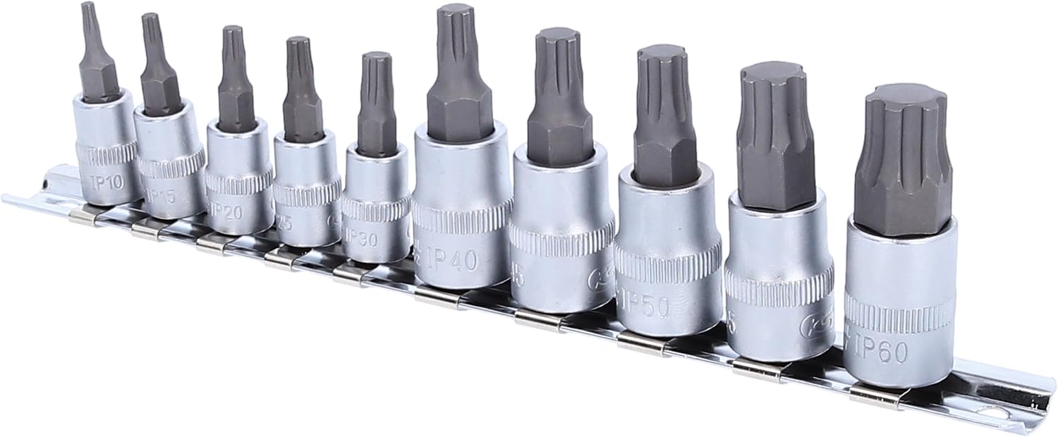 KSTools TorxPlus zestaw kluczy nasadowych IP, 1/4" + 3/8"