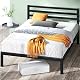Metallbett Zinus Mia 140×200 cm mit Stauraum in Schwarz