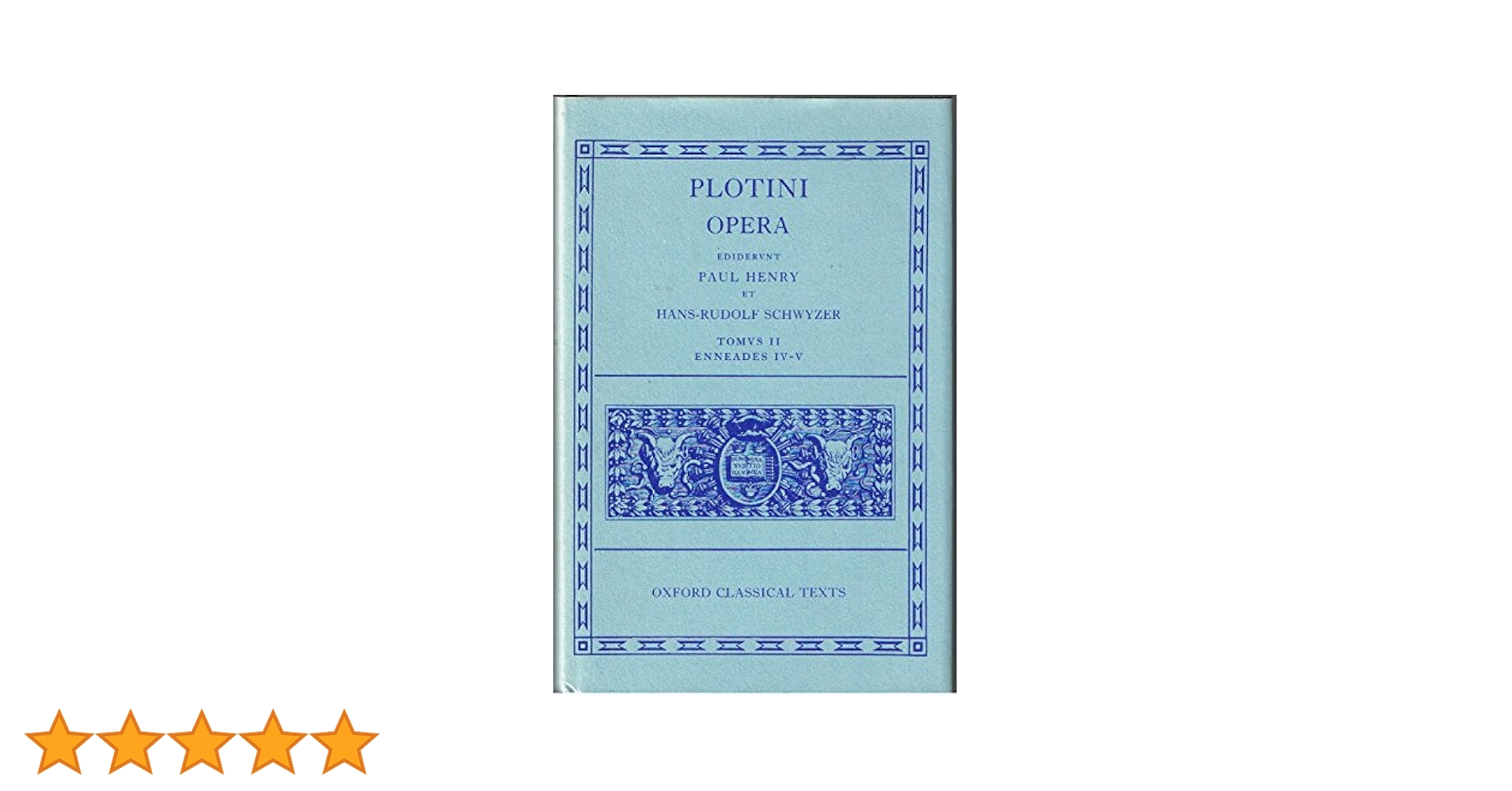 洋書 Plotini Opera (Oxford Classical Texts) Amazon | Plotini Opera (Oxford Classical Texts) | Henry