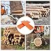 LOYORTY 6PCS Tree Felling Wedges with Spikes, 10'' Wood Splitting Wedge, ABS Plastic Tree Wedges for Tree Cutting, Chainsaw Wedge for Safe Cutting
