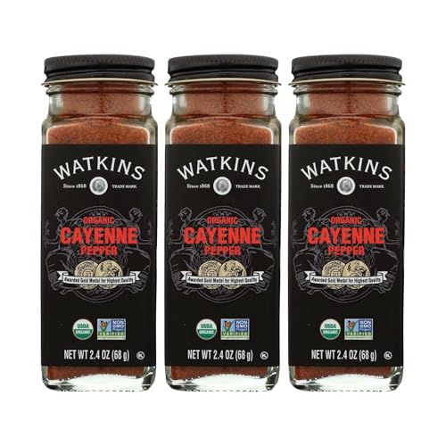 Image of Watkins Organic Cayenne Pepper, 2.4 Ounce, 3 Count