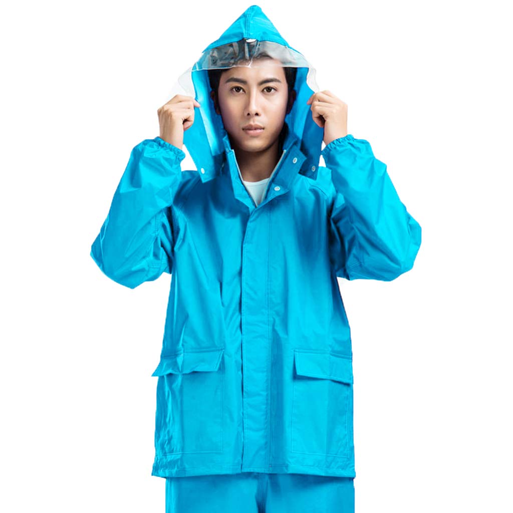 Chubasquero impermeable ligero y reflectante con bolsillos de cremallera seguros