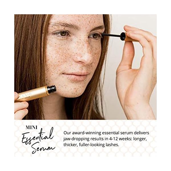 Babe-Lash-Essential-Serum-for-Eyelash-Brow-for-Natural-Fuller-Longer-Looking-Eyelashes-Boosts-Hydrates-and-Conditions-Lash-and-Brow-Use-on-Lash-Brow-Lash-Extensions-1-ML Babe Original Lash Serum - Fuller & Longer Looking Eyelashes, Advanced Lash Enhancing Treatment for Natural Lashes, Extensions & Eyebrows, Vegan & Cruelty-Free