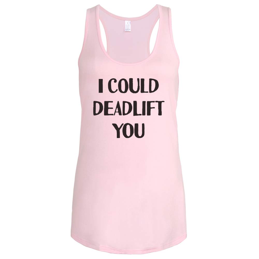 WINGZOO Womens Workout Muscle Tank Tops-I Could Deadlift You Funny Saying Fitness Gym Sleeveless Shirts for Women