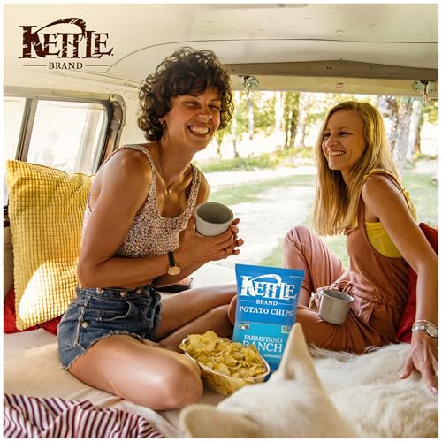 Image of Kettle Brand Potato Chips, Farmstand Ranch Kettle Chips, 7.5 Oz (Pack of 12)