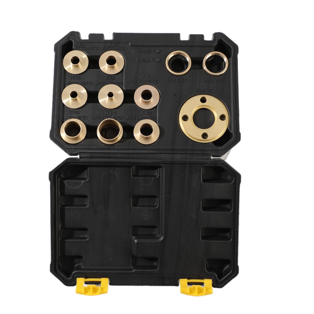 Template Accessory Router Snapklik.com : Wenzhon Router Template Guides Set - 11Pcs Brass Router ...
