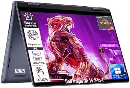 Dell Inspiron 14 2 in 1 Touchscreen Laptop, 14" FHD+ IPS Touch Sc...