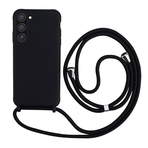 Keteen Handyband hülle für Samsung Galaxy S23 Handyhülle mit Band, Slim Silikon Schutzhülle mit Abnehmbar Kordel, Stossf...