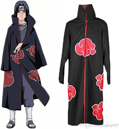 Naruto Cosplay Akatsuki Ninja Costume Orochimaru Uchiha Sasuke Itachi (L)