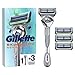 Gillette Skinguard Sensitive Rasoir Flexball à l’Aloe Vera, Rasoir Homme + 3 Lames de Recharge [OFFICIEL]