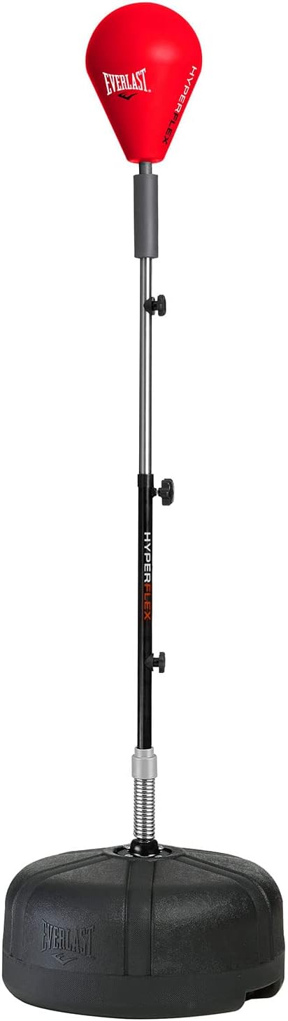 Everlast Hyperflex Strike Bag with Dual Hyperflex Individual Locking Springs and High Density Plastic Base, 63 Inch Maximum Height Setting