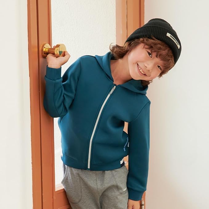 Tenna Teki Kids & Toddler Boys Girls Sweatshirt, Full-Zip Hoodie Cotton Casual Jacket with Pocket4