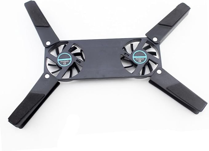 Base para laptop con 2 ventiladores y diseño plegable miniatura 8