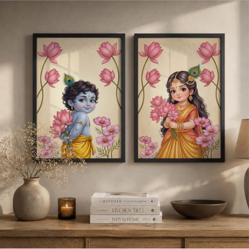 Image of Suneree Traditional Indian Wall Art - Set of 2 (ART 16, 10x13 INCHES)