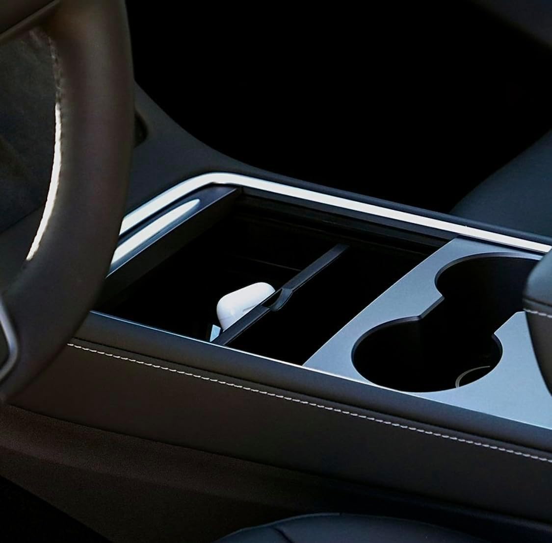 Center Console Organizer Tesla Model Y Legacy (2020–2025) – Designed for Precise Fit, Removable Storage Tray for Front Console
