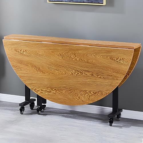 LENNOWALL Mesa de Cocina Plegable, Mesa de Comedor Extensible con Hojas, para Cocina, Comedor, Sala de Estar, Oficina, Fiesta en el Patio, casa de Campo