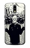De plástico resistente Skull Mask Man Protester Funda Carcasa Case para Motorola Moto G4, G4 Plus