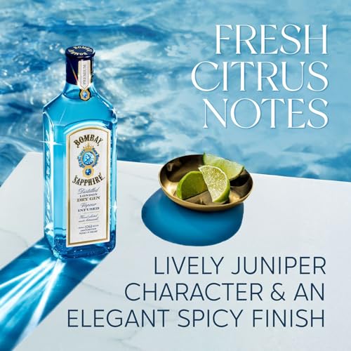 Bombay Sapphire London Dry Gin, 40% vol., 70 cl / 700 ml, 100% Vapour Infused Spirit with 10 Hand-Selected Botanicals - 4