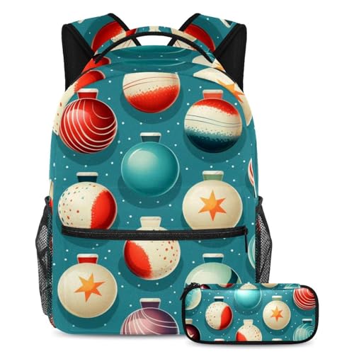 Boule de bowling galaxie bleue grand sac à dos étudiant fille garçon avec trousse