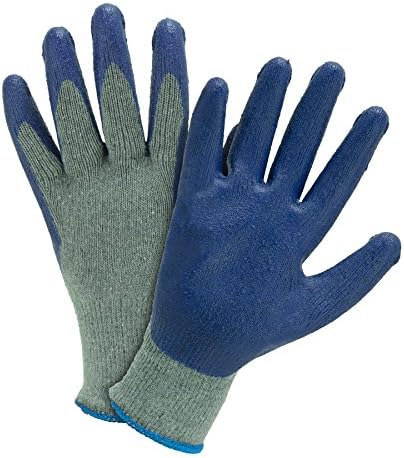 Blue Hawk 8-Pack Large Unisex Poly/Cotton Latex-Coated Multipurpose Gloves