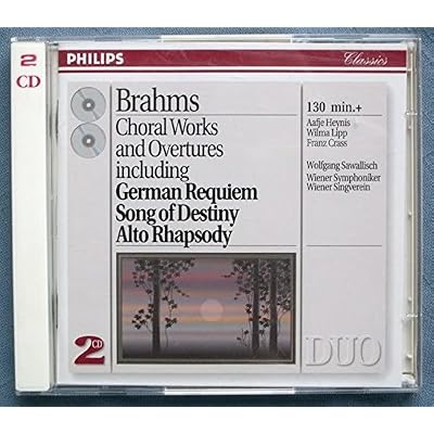 BRAHMS: Choral Works & Overtures / Sawallisch, Vienna Symphony Orchestra, Lipp, Crass, Heynis